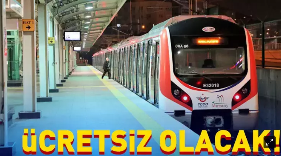 15 Temmuz’da toplu taşıma ücretsiz olacak