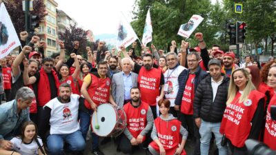 Bursa’da 1 Mayıs coşkusu tüm emekçilerle birlikte kutlandı