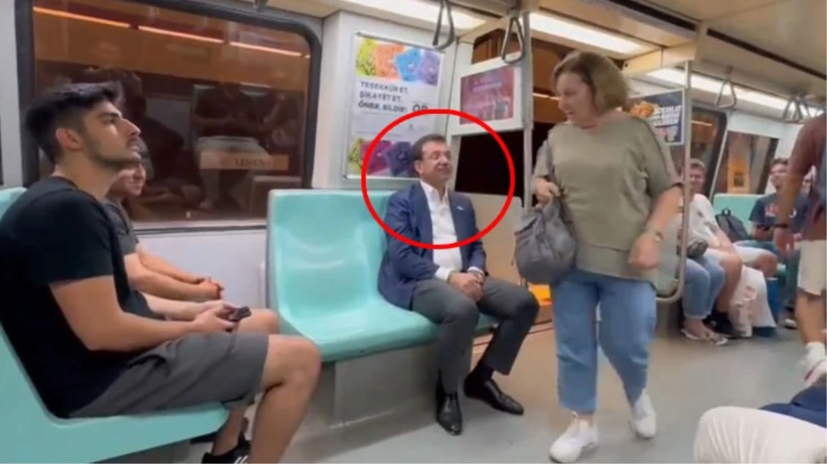 Metroda yolculuk eden İmamoğlu’na vatandaşlardan sürpriz!