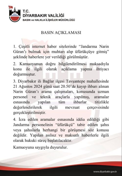 Narin Güran cinayetinde üfürükçü tartışması! Diyarbakır Valiliği aramalarla ilgili açıklama yaptı - 3. Resim