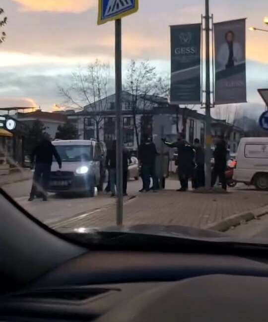 Bursa'nın İnegöl ilçesinde trafikte