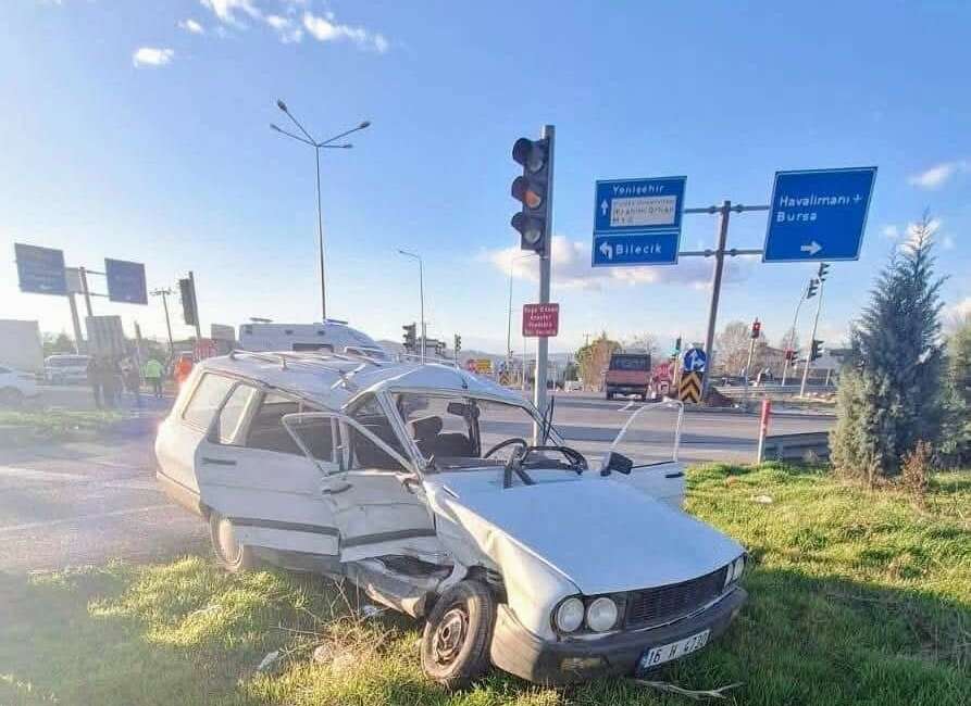 Bursa Yenişehir-İznik yolunda direksiyon