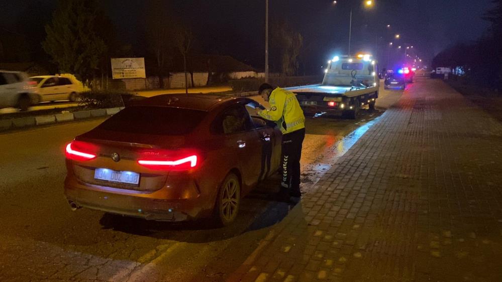 Bursa'da alkollü sürücü polise