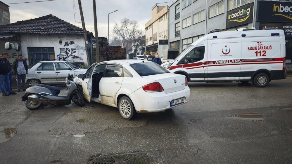 Bursa'nın İnegöl ilçesinde otomobil