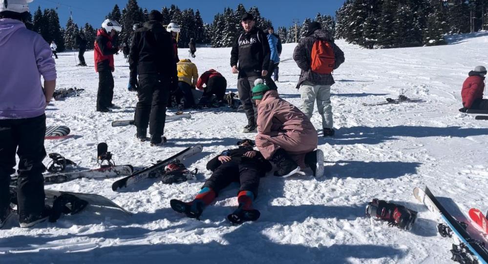 Uludağ’da ‘kaza geliyorum’ dedi ve işte tablo…