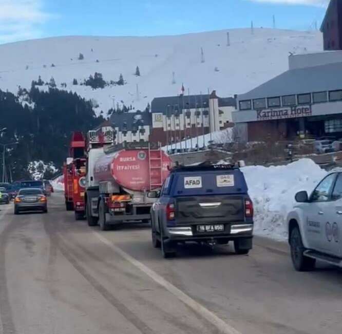 Bursa Uludağ'da otelde çıkan