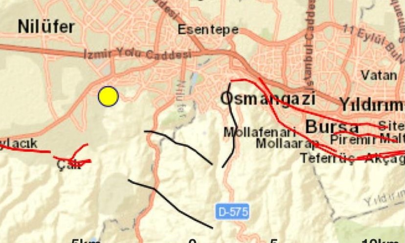 Bursa’nın Nilüfer ilçesinde meydana