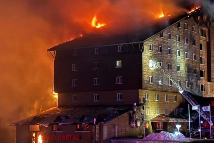 Bolu'daki otel yangınında can