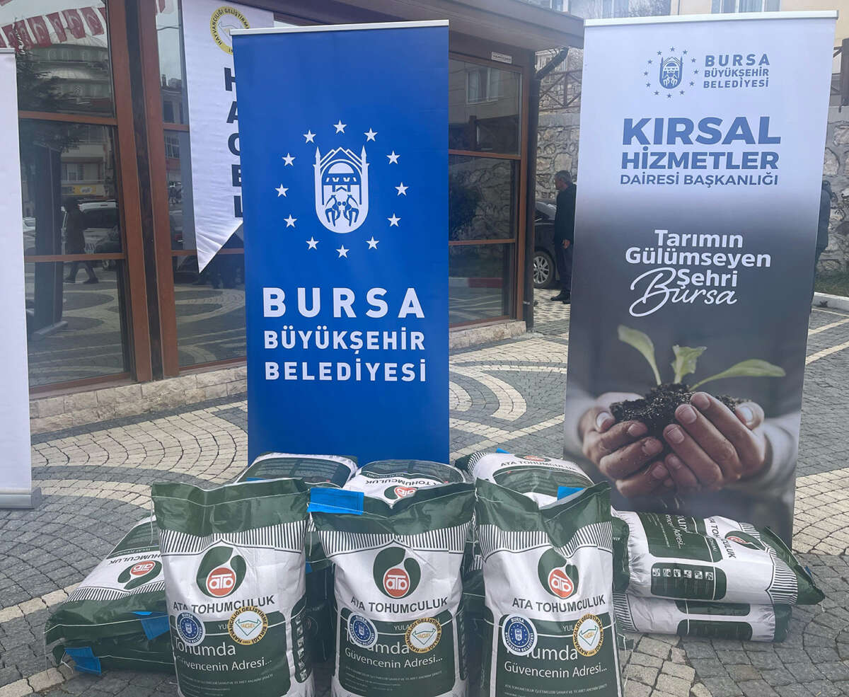 Bursa Büyükşehir’den çiftçiye tohum desteği