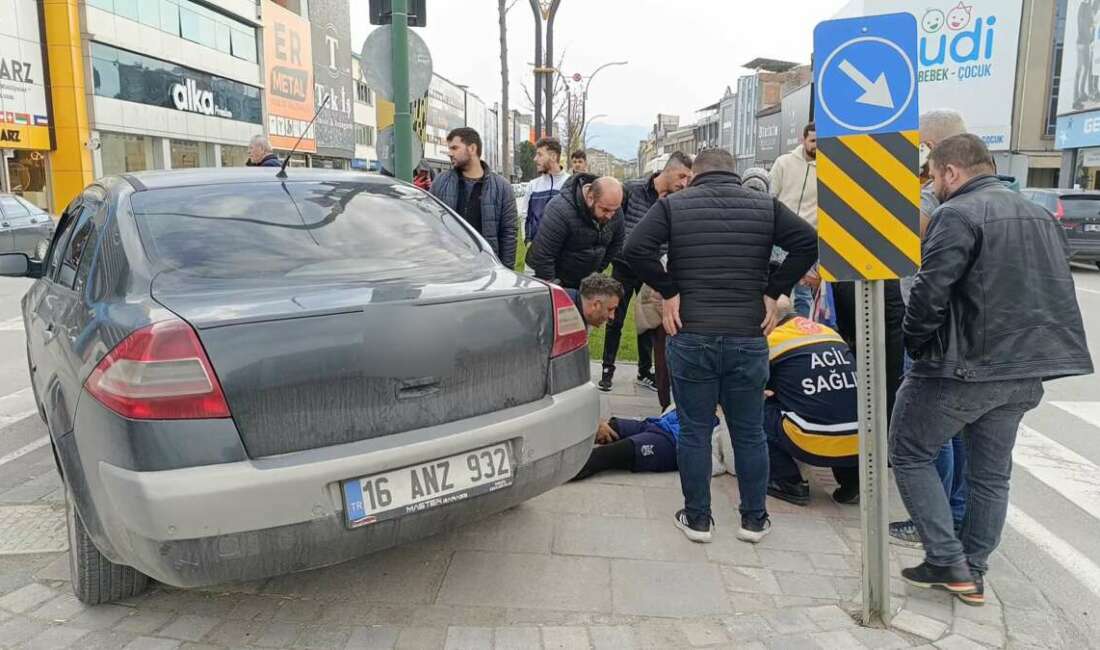 Bursa'nın İnegöl ilçesinde, otomobilin